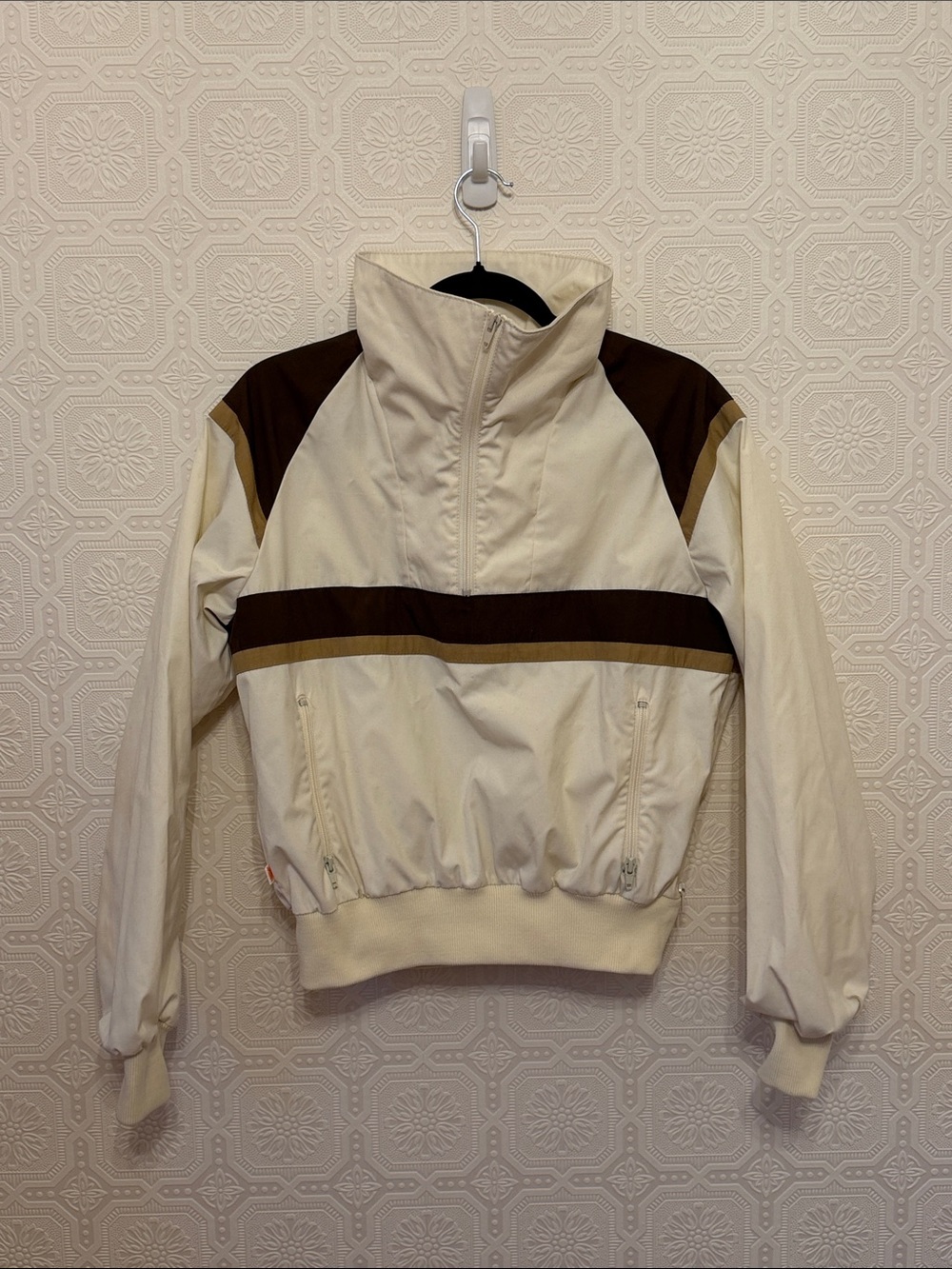 Vintage Sunbuster Women's Pullover Half-Zip Windbreaker Jacket Size XS